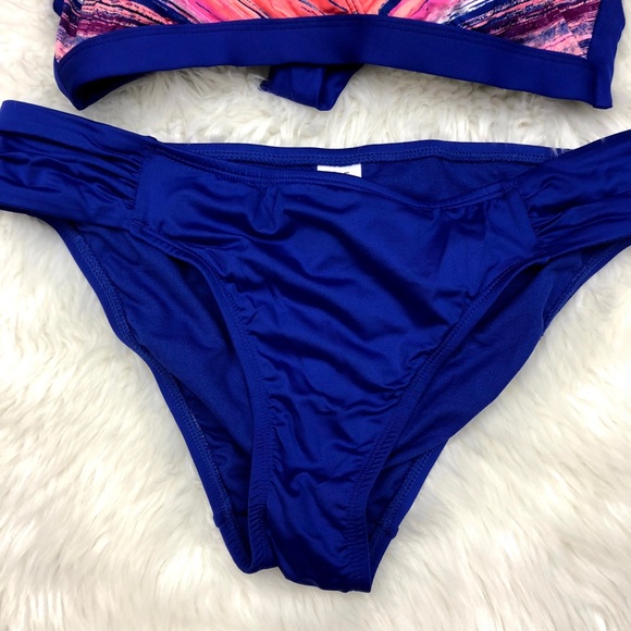 🇺🇸Liz Claiborne Blue Coral Halter Bikini - Picture 4 of 6